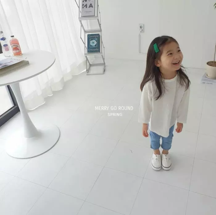 Merry Go Round - Korean Children Fashion - #kidsstore - Slap Box Long Tee - 4