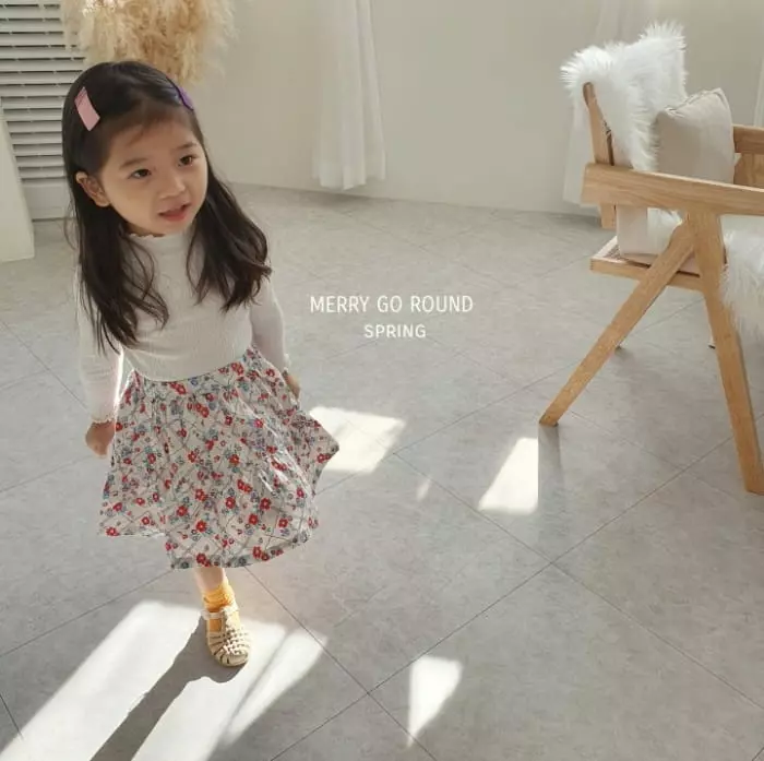 Merry Go Round - Korean Children Fashion - #kidzfashiontrend - Flower Skirt - 3