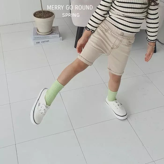 Merry Go Round - Korean Children Fashion - #kidzfashiontrend - Half PANts - 2