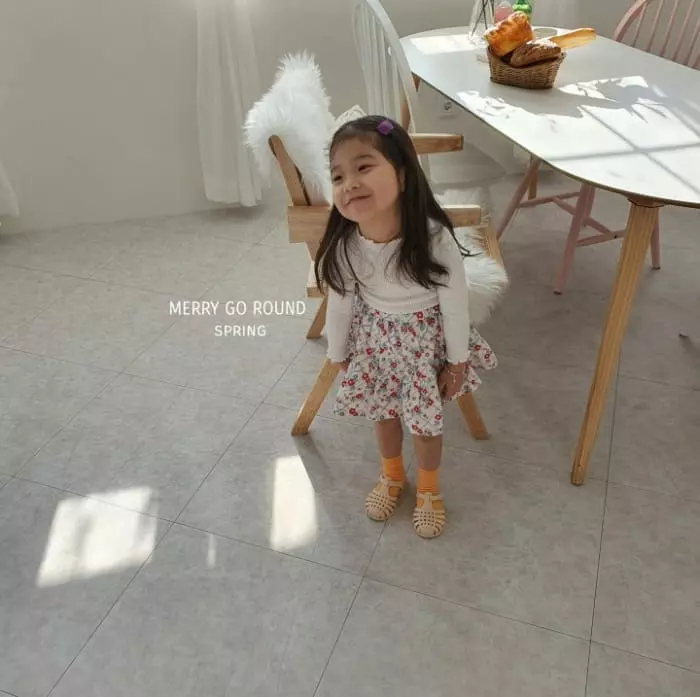 Merry Go Round - Korean Children Fashion - #littlefashionista - Flower Skirt - 5