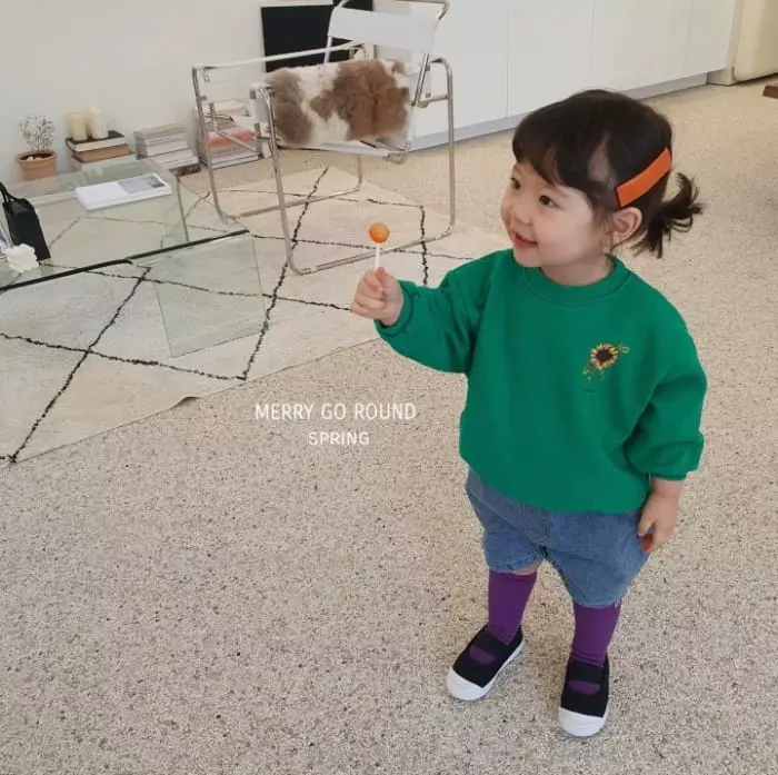Merry Go Round - Korean Children Fashion - #littlefashionista - Sun Flower Sweatshirt - 3