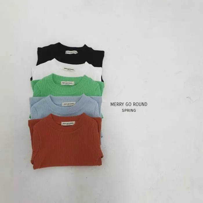Merry Go Round - Korean Children Fashion - #littlefashionista - Rib Tee