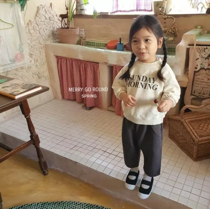Merry Go Round - Korean Children Fashion - #littlefashionista - Sunday Morning Sweatshirt - 7