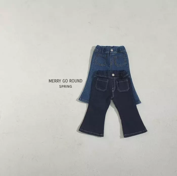 Merry Go Round - Korean Children Fashion - #littlefashionista - Pocket Bootscut Pants - 9