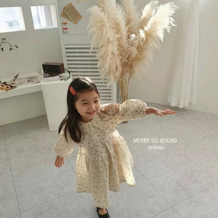 Merry Go Round - Korean Children Fashion - #magicofchildhood - Frill Colla One-piece - 8