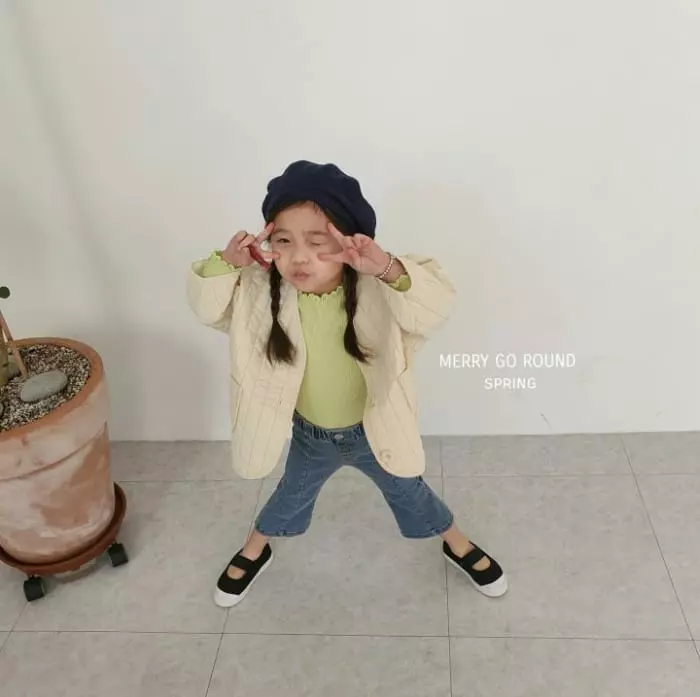 Merry Go Round - Korean Children Fashion - #minifashionista - Quilting Jumper - 2