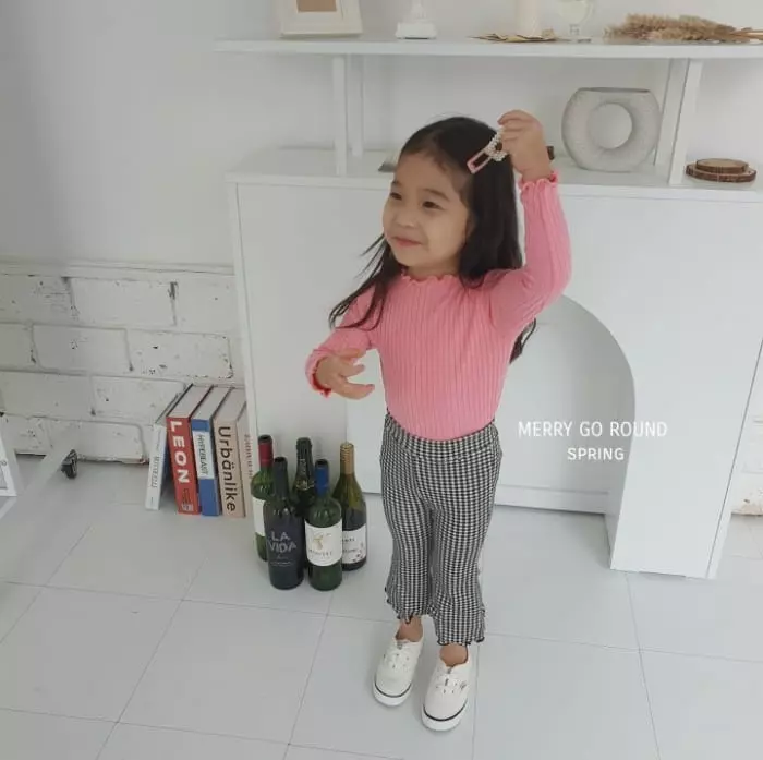 Merry Go Round - Korean Children Fashion - #minifashionista - Spring Tery Bootscut Pants - 7