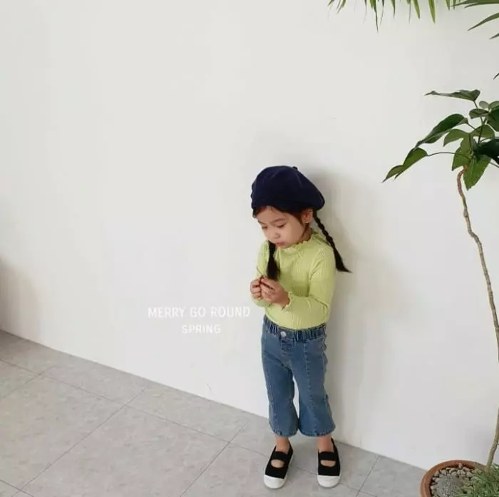 Merry Go Round - Korean Children Fashion - #minifashionista - Wrinkle Tee - 6
