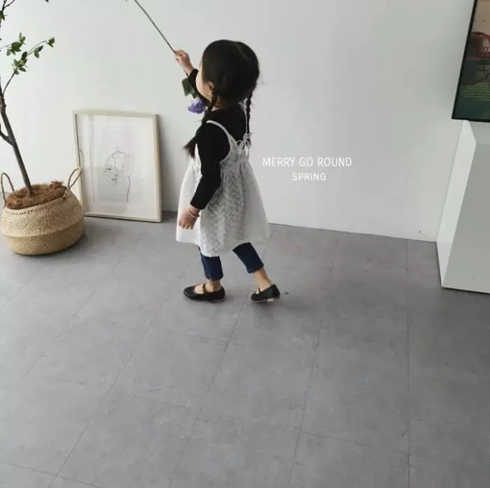 Merry Go Round - Korean Children Fashion - #minifashionista - Embroidery Sleeveless One-piece - 3
