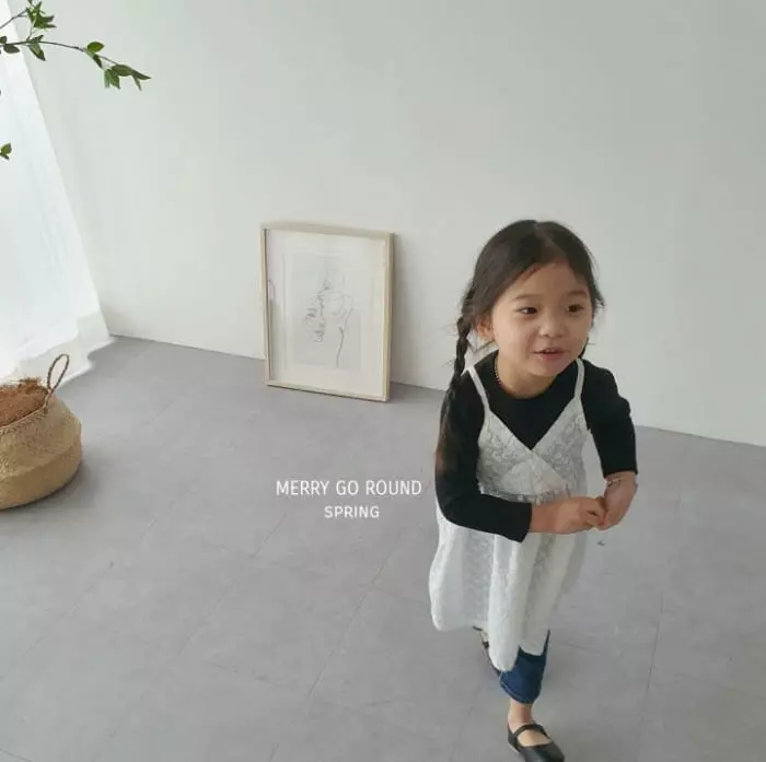 Merry Go Round - Korean Children Fashion - #minifashionista - Embroidery Sleeveless One-piece - 4