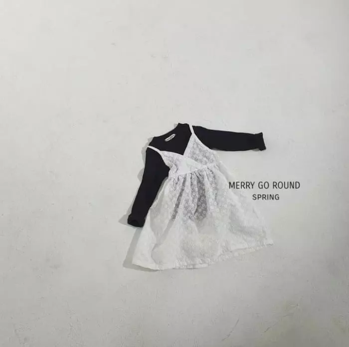 Merry Go Round - Korean Children Fashion - #stylishchildhood - Embroidery Sleeveless One-piece - 7