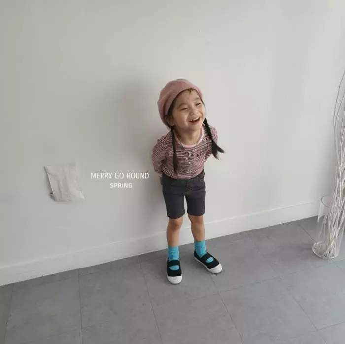 Merry Go Round - Korean Children Fashion - #toddlerclothing - Multi Stripes Tee - 4