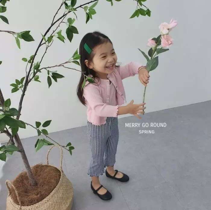 Merry Go Round - Korean Children Fashion - #todddlerfashion - Sleeves Cardigan Set - 12