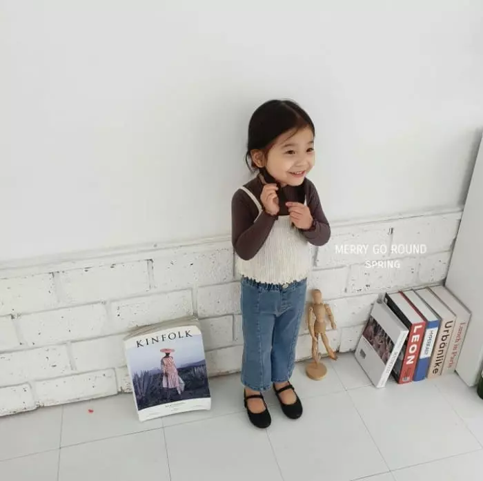 Merry Go Round - Korean Children Fashion - #todddlerfashion - Tery Sleeveless - 6