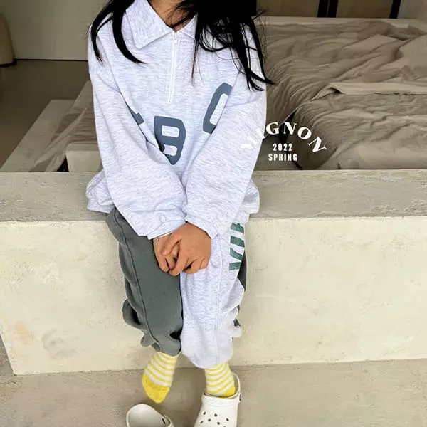 Mignon - Korean Children Fashion - #childofig - ABC Collar Tee - 11