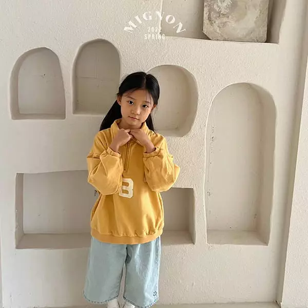 Mignon - Korean Children Fashion - #magicofchildhood - ABC Collar Tee - 7