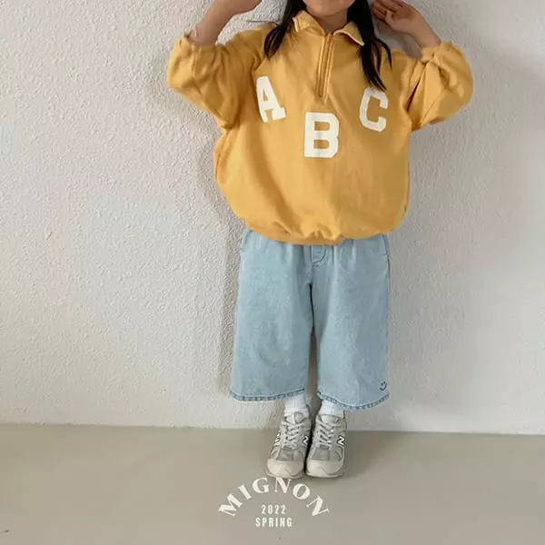 Mignon - Korean Children Fashion - #prettylittlegirls - ABC Collar Tee - 9