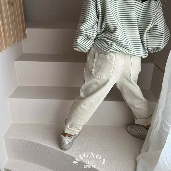 Mignon - Korean Children Fashion - #minifashionista - Collar Span Pants - 4