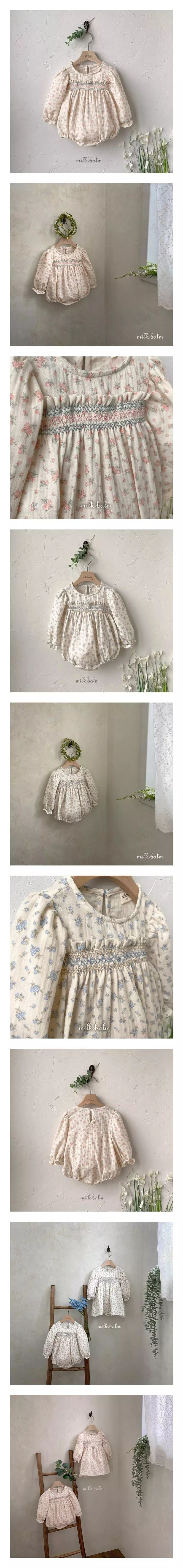 Milk Balm - Korean Baby Fashion - #babyclothing - Garden Bodysuit