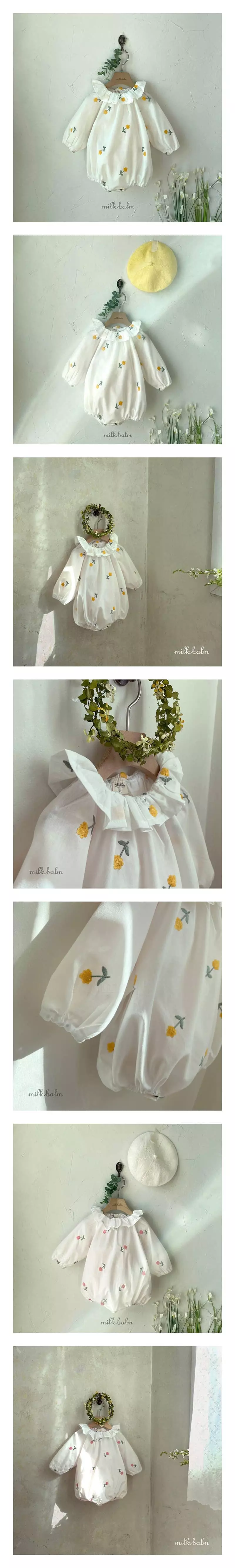 Milk Balm - Korean Baby Fashion - #babyfever - Daisy Bodysuit