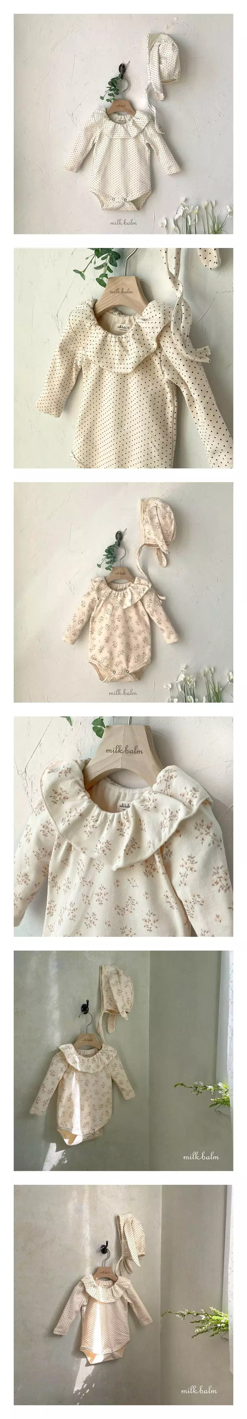 Milk Balm - Korean Baby Fashion - #babylifestyle - Rabbit Bodysuit with Hat 
