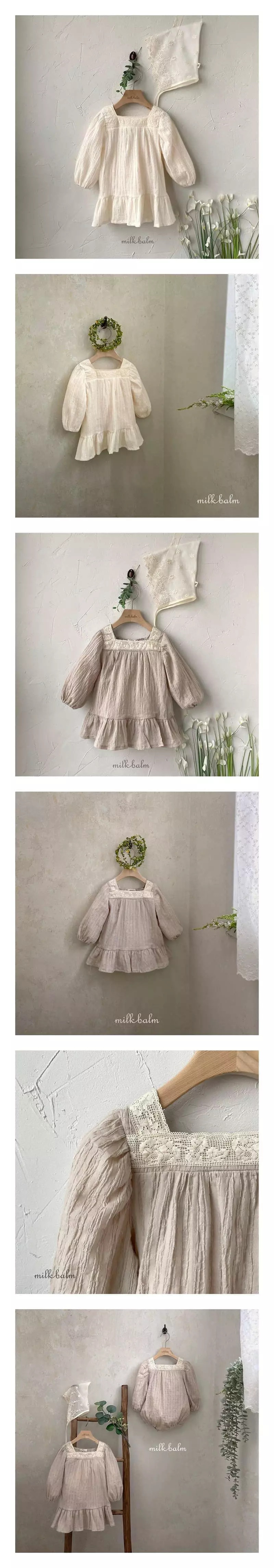 Milk Balm - Korean Baby Fashion - #babyootd - Lowell One-piece