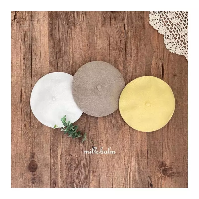 Milk Balm - Korean Baby Fashion - #onlinebabyshop - Milk Beret Hat