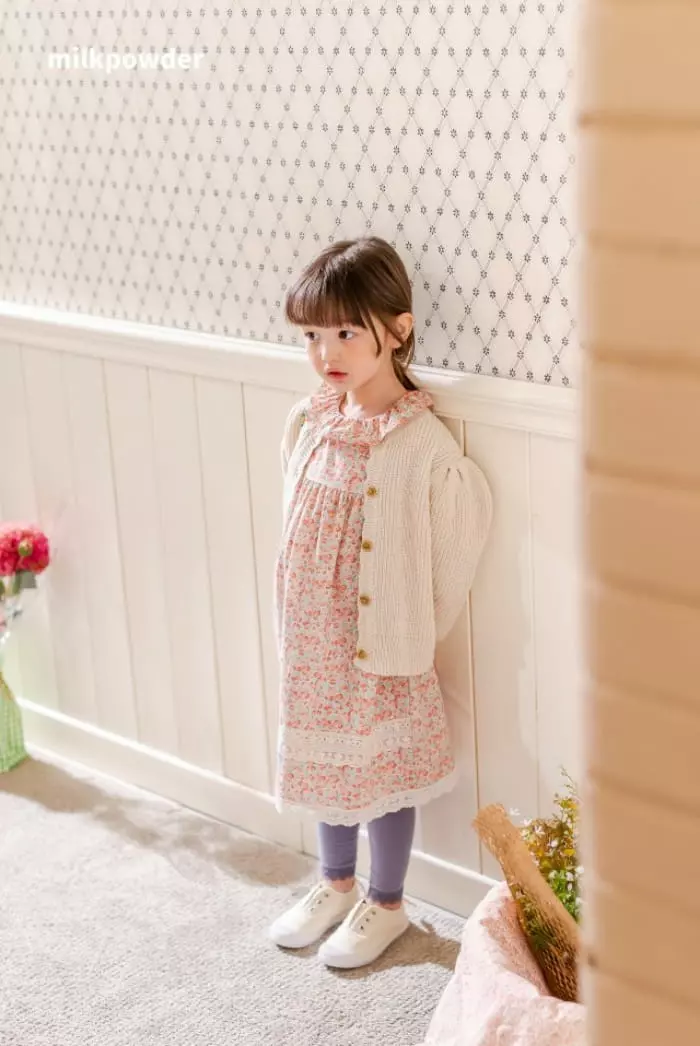 Milk Powder - Korean Children Fashion - #childofig - Puff Knit Cardigan - 9
