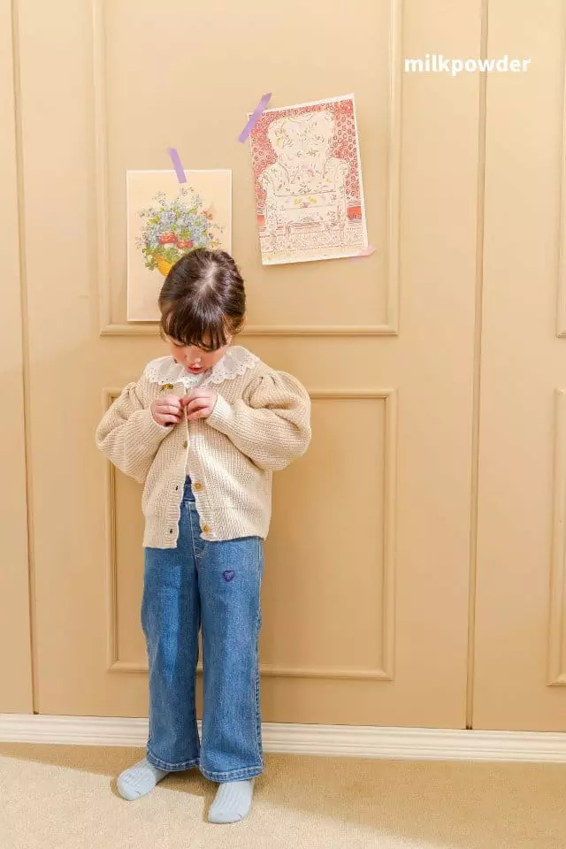 Milk Powder - Korean Children Fashion - #childrensboutique - Heart Jeans - 5
