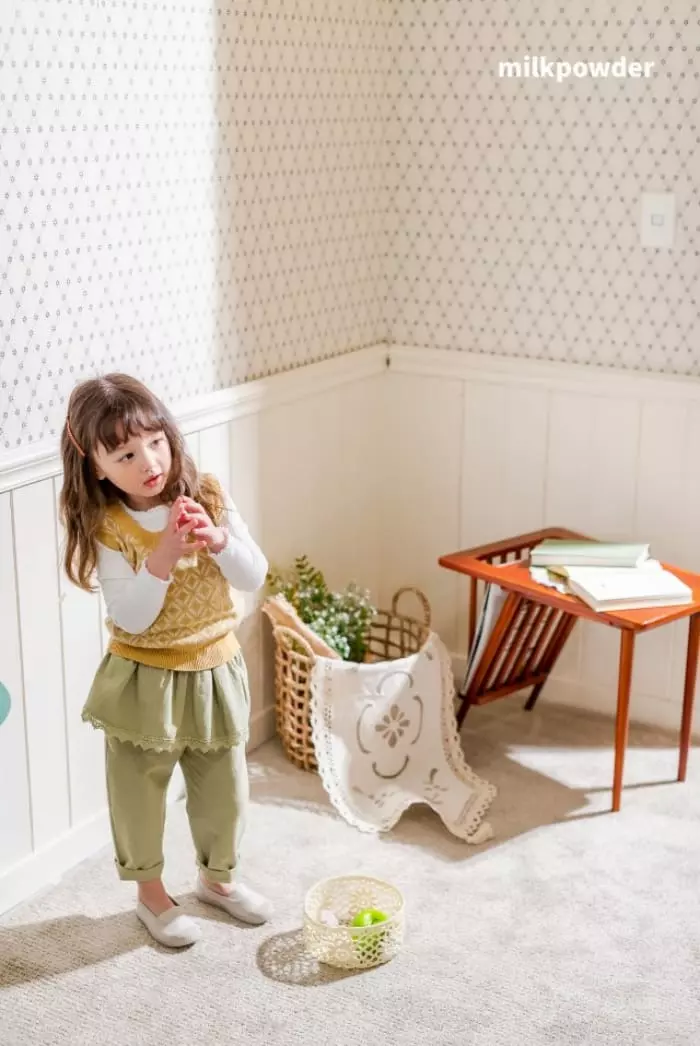 Milk Powder - Korean Children Fashion - #childrensboutique - Cookie Knit Vest - 11