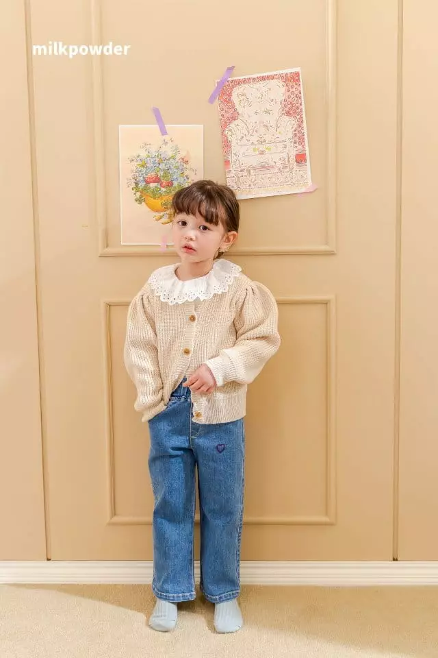Milk Powder - Korean Children Fashion - #fashionkids - Heart Jeans - 8
