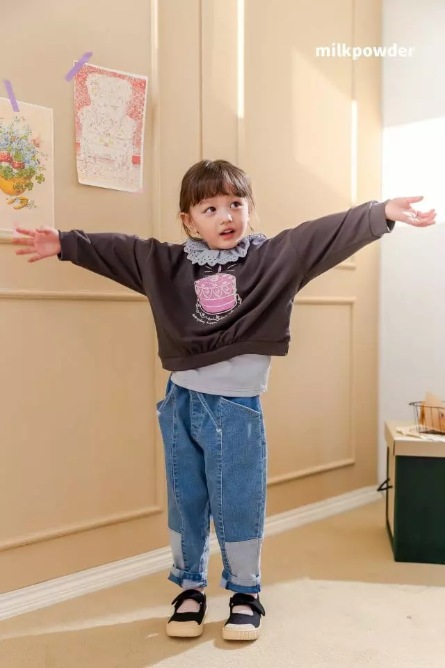 Milk Powder - Korean Children Fashion - #discoveringself - Cake Sweatshirt - 4