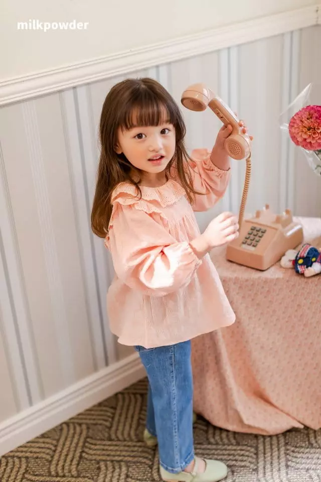 Milk Powder - Korean Children Fashion - #kidsshorts - Heart Jeans - 9