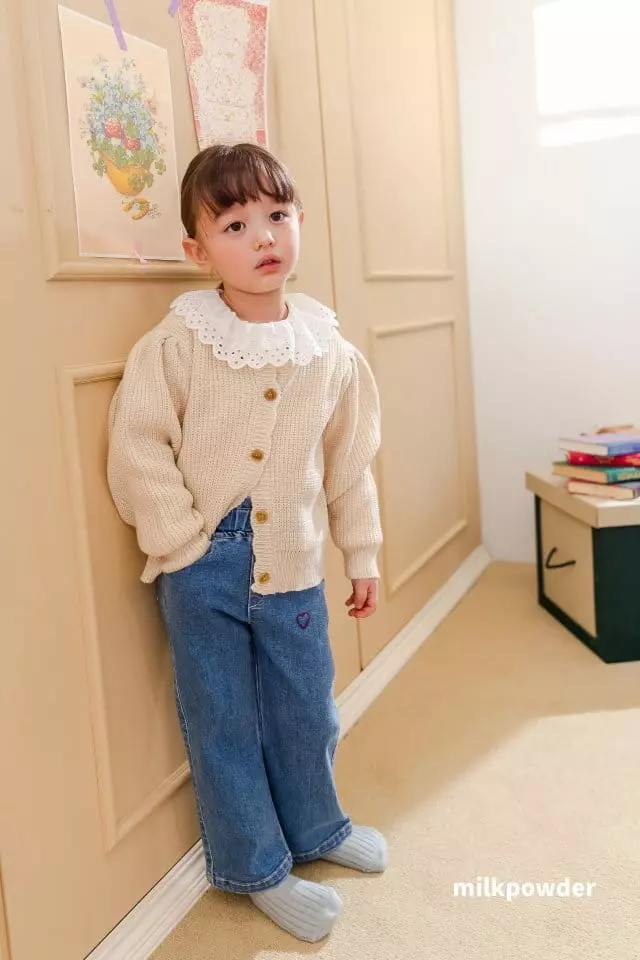 Milk Powder - Korean Children Fashion - #kidsstore - Heart Jeans - 10
