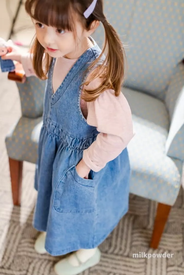 Milk Powder - Korean Children Fashion - #kidsstore - V One-piece - 2