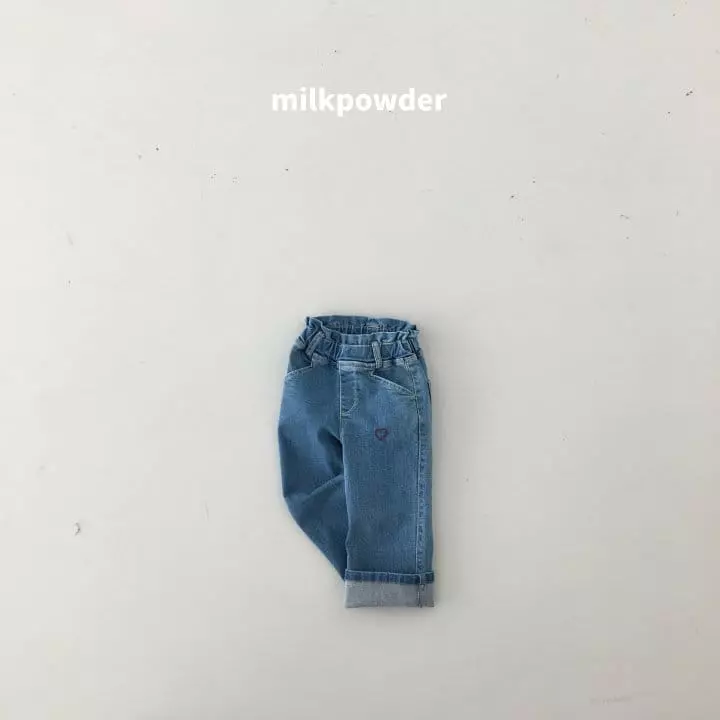 Milk Powder - Korean Children Fashion - #kidzfashiontrend - Heart Jeans - 11
