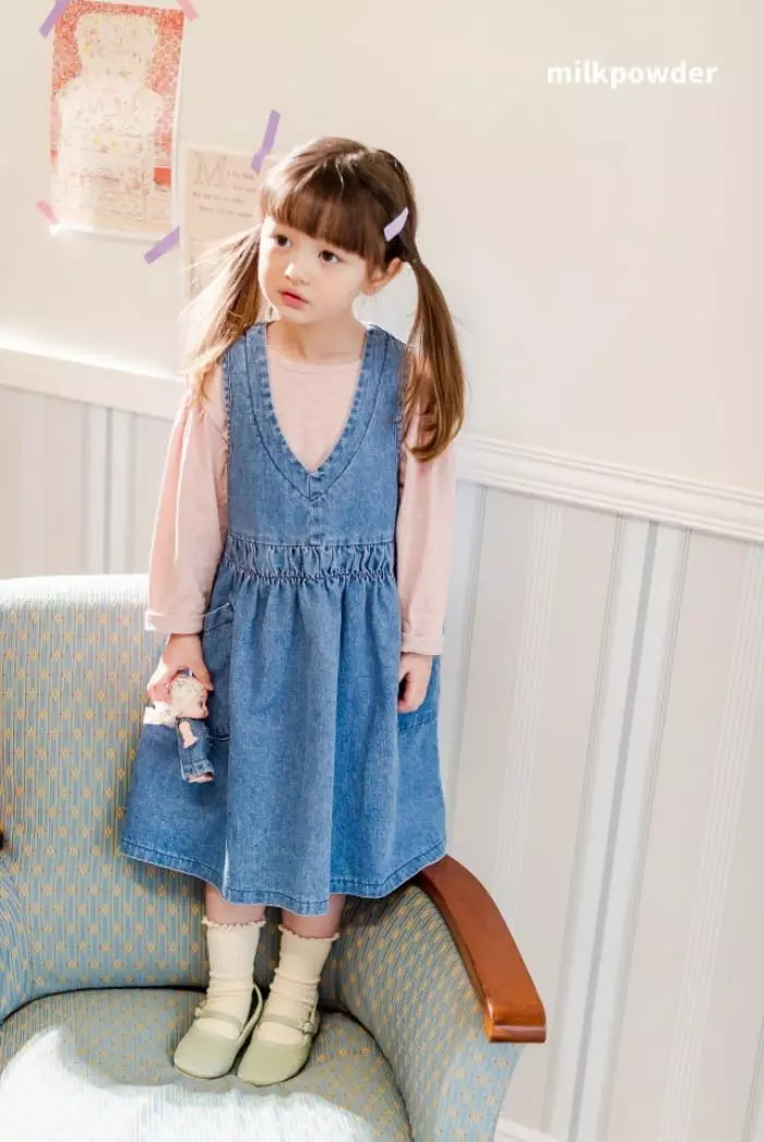 Milk Powder - Korean Children Fashion - #littlefashionista - V One-piece - 5