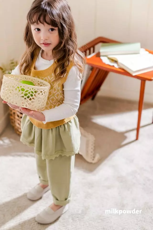 Milk Powder - Korean Children Fashion - #minifashionista - Frill Pants - 2