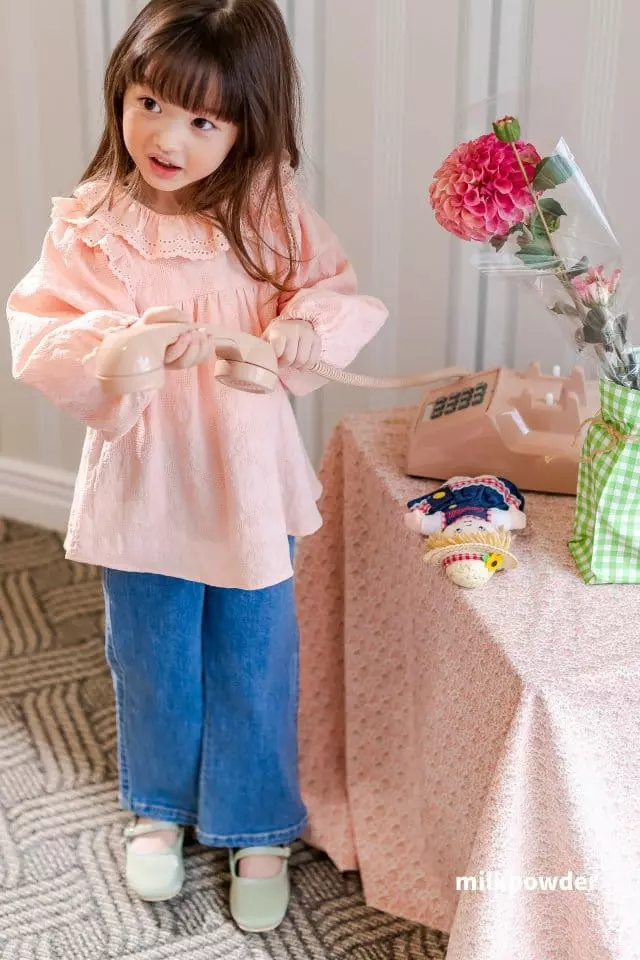 Milk Powder - Korean Children Fashion - #minifashionista - Heart Jeans