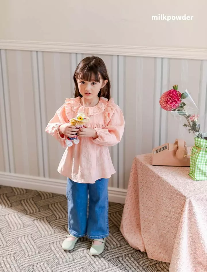 Milk Powder - Korean Children Fashion - #prettylittlegirls - Heart Jeans - 2