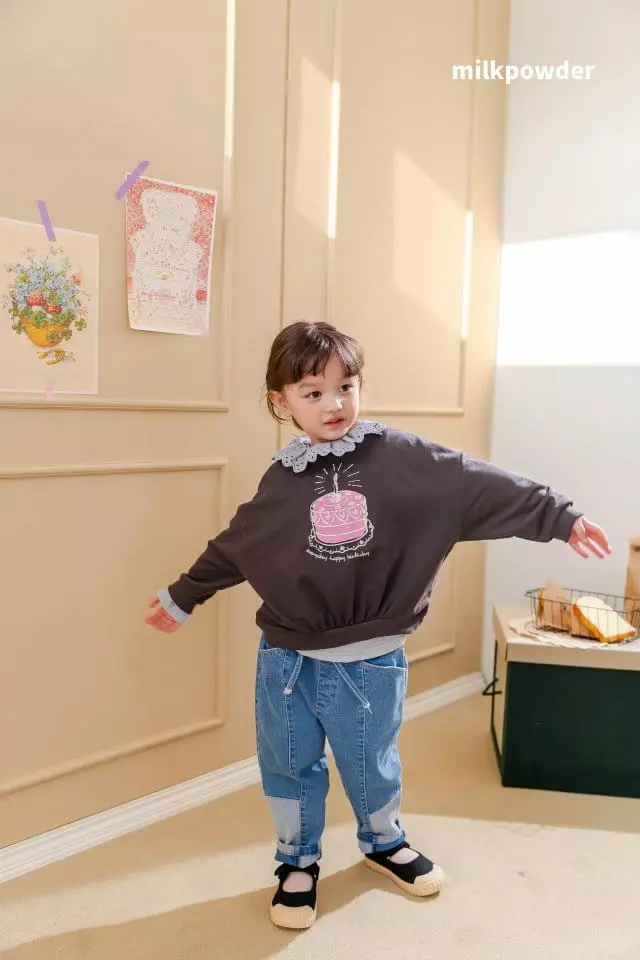 Milk Powder - Korean Children Fashion - #prettylittlegirls - Cake Sweatshirt - 12