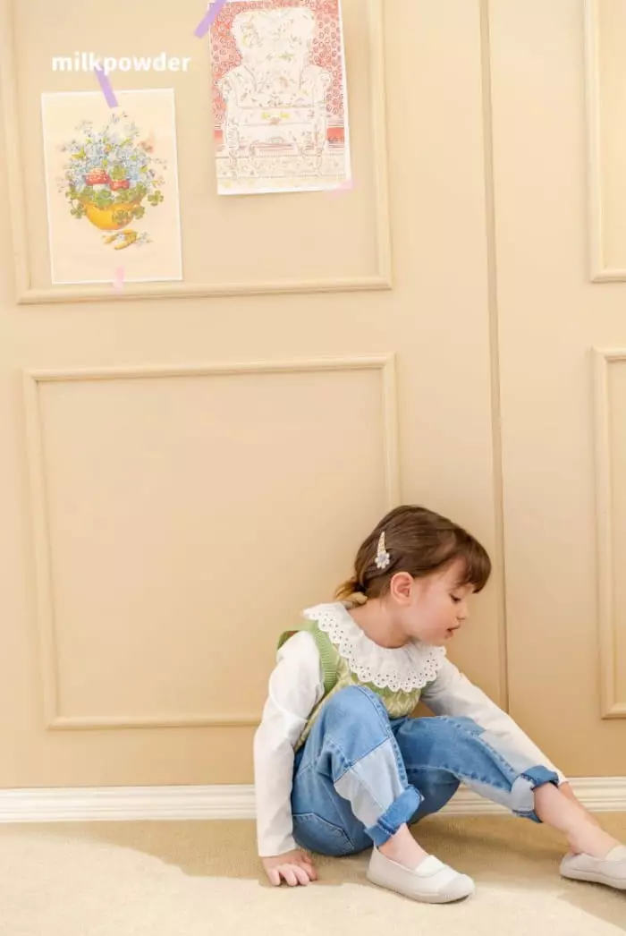Milk Powder - Korean Children Fashion - #todddlerfashion - Cookie Knit Vest - 7