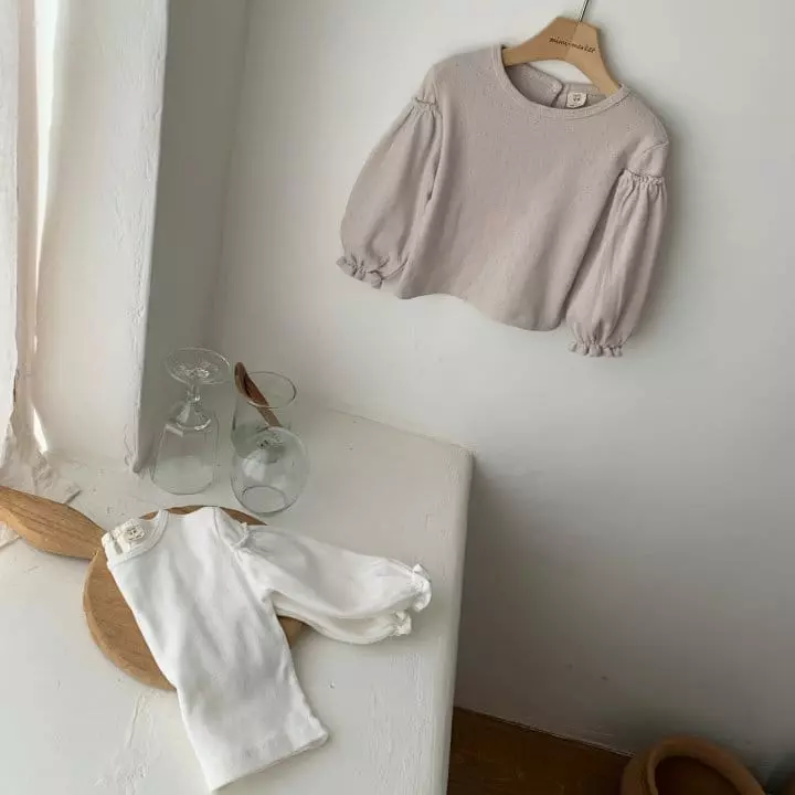 Mimi Market - Korean Baby Fashion - #babyboutique - Eyelet Shirring Tee - 4