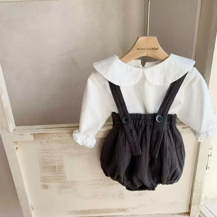 Mimi Market - Korean Baby Fashion - #babyboutiqueclothing - Stitch Dungarees  - 6