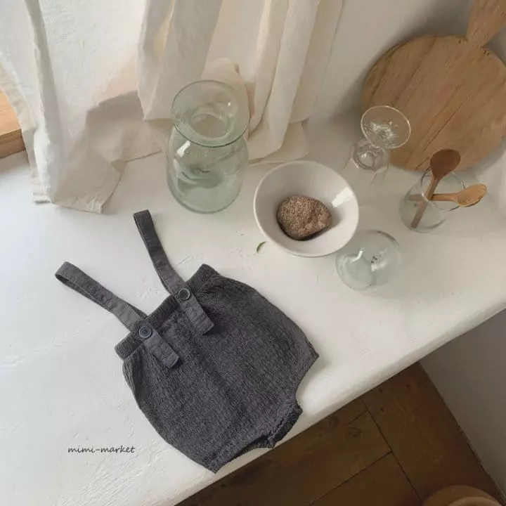 Mimi Market - Korean Baby Fashion - #babyboutiqueclothing - Biscuit Dungarees