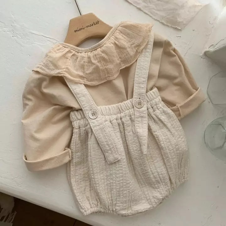 Mimi Market - Korean Baby Fashion - #babyclothing - Stitch Dungarees  - 7
