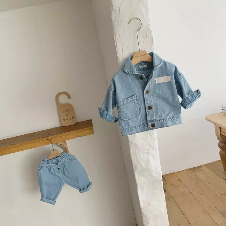 Mimi Market - Korean Baby Fashion - #babyclothing - Wanny Denim Jacket - 3