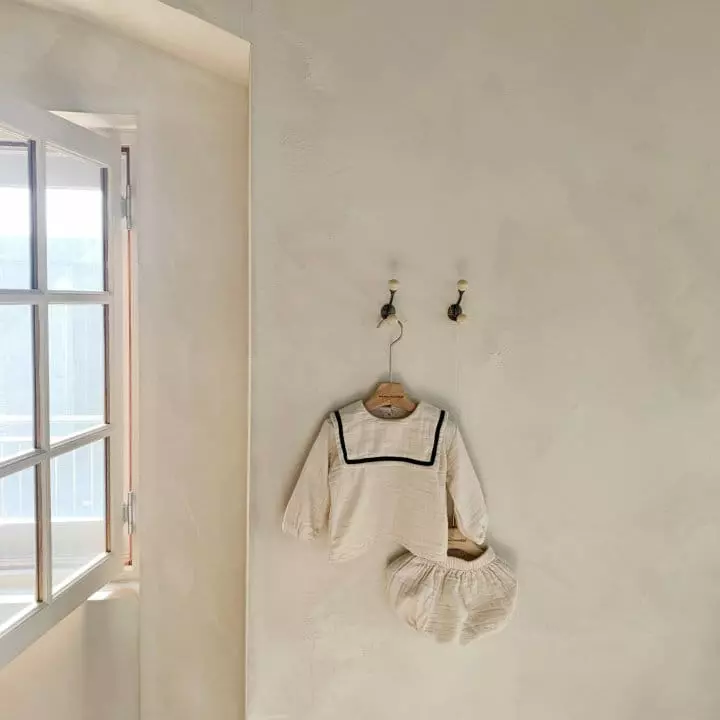 Mimi Market - Korean Baby Fashion - #babyfashion - Twill Top Bottom Set - 2
