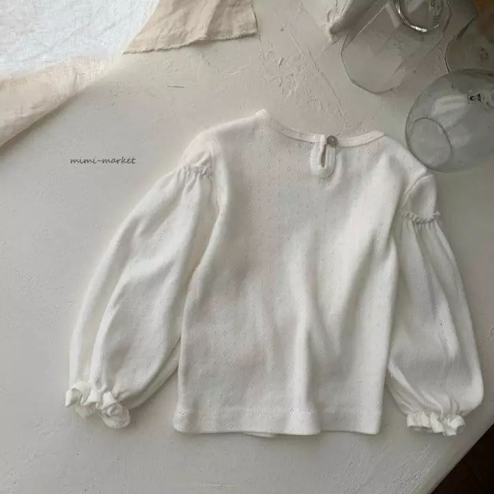 Mimi Market - Korean Baby Fashion - #babyfashion - Eyelet Shirring Tee - 7