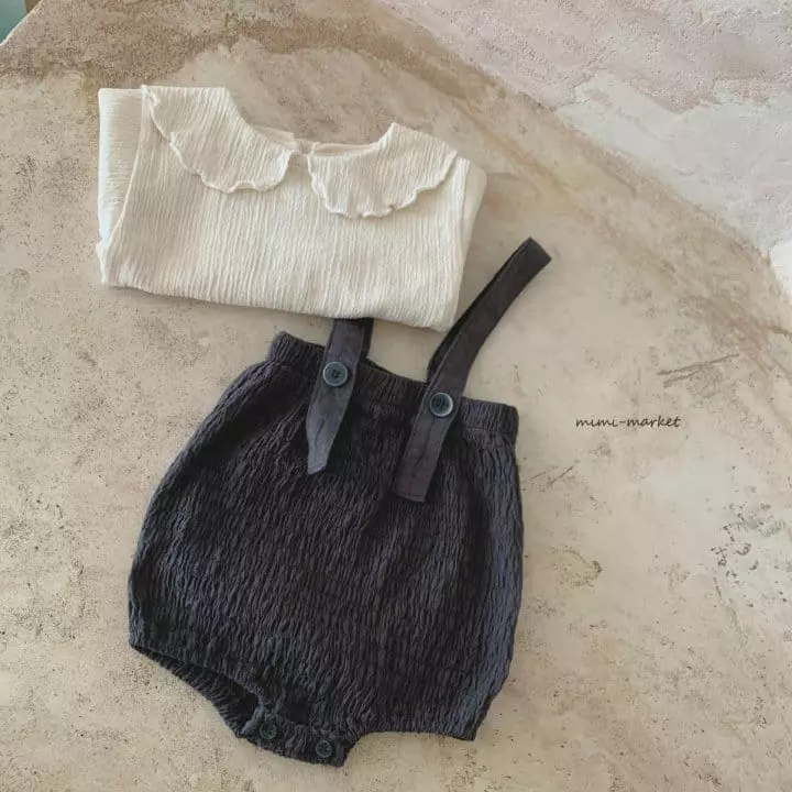 Mimi Market - Korean Baby Fashion - #babyfashion - Biscuit Dungarees - 3